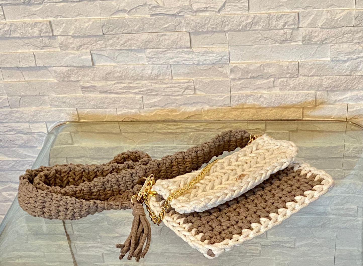 Coffee Mix Crossbody Bag